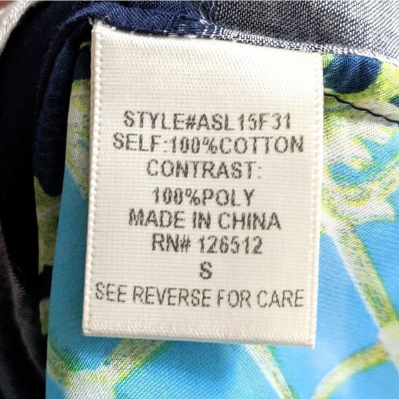 ARATTA SILENT JOURNEY Plaid Floral Button Shirt S - Picture 9 of 10